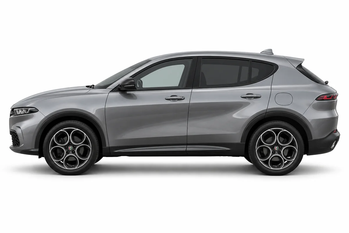 Illustrative side view of Alfa Romeo Tonale; model year and body style may differ
