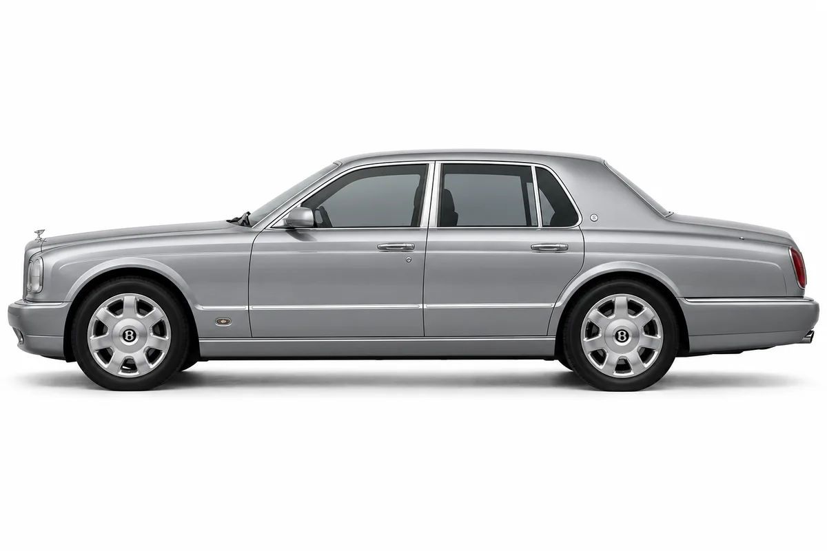 Illustrative side view of Bentley Arnage; model year and body style may differ