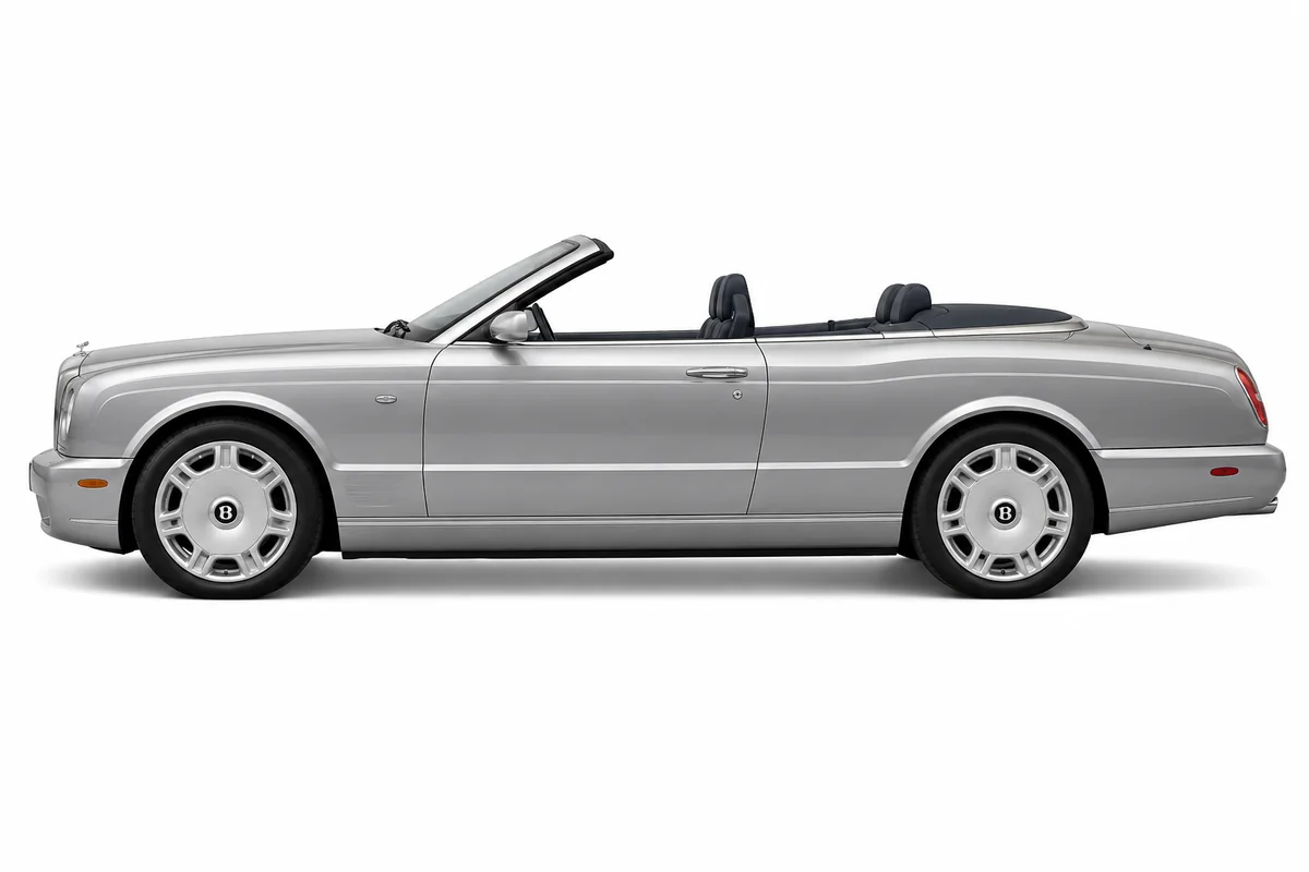 Illustrative side view of Bentley Azure; model year and body style may differ