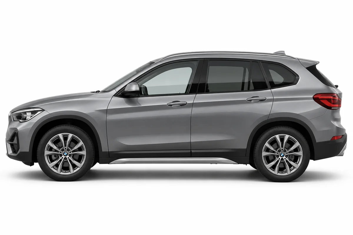 Illustrative side view of BMW X1; model year and body style may differ