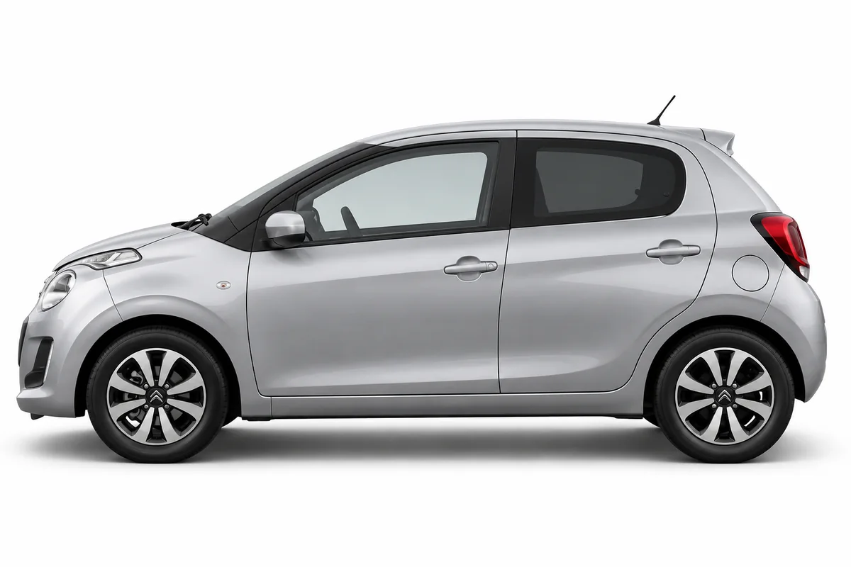 Illustrative side view of Citroën C1; model year and body style may differ