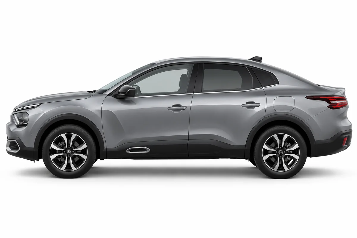 Illustrative side view of Citroën C4 X; model year and body style may differ