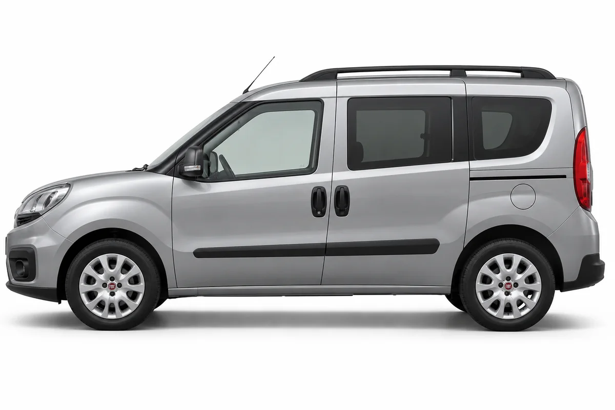 Illustrative side view of Fiat Doblo; model year and body style may differ