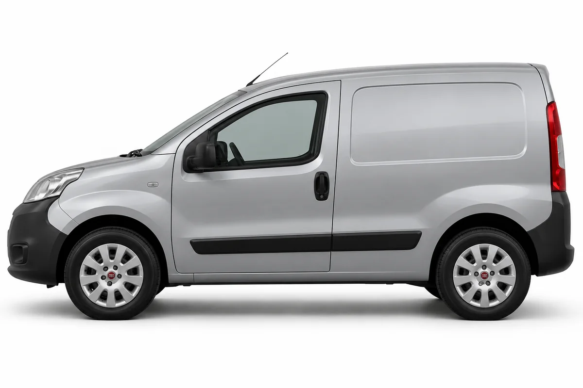 Illustrative side view of Fiat Fiorino; model year and body style may differ