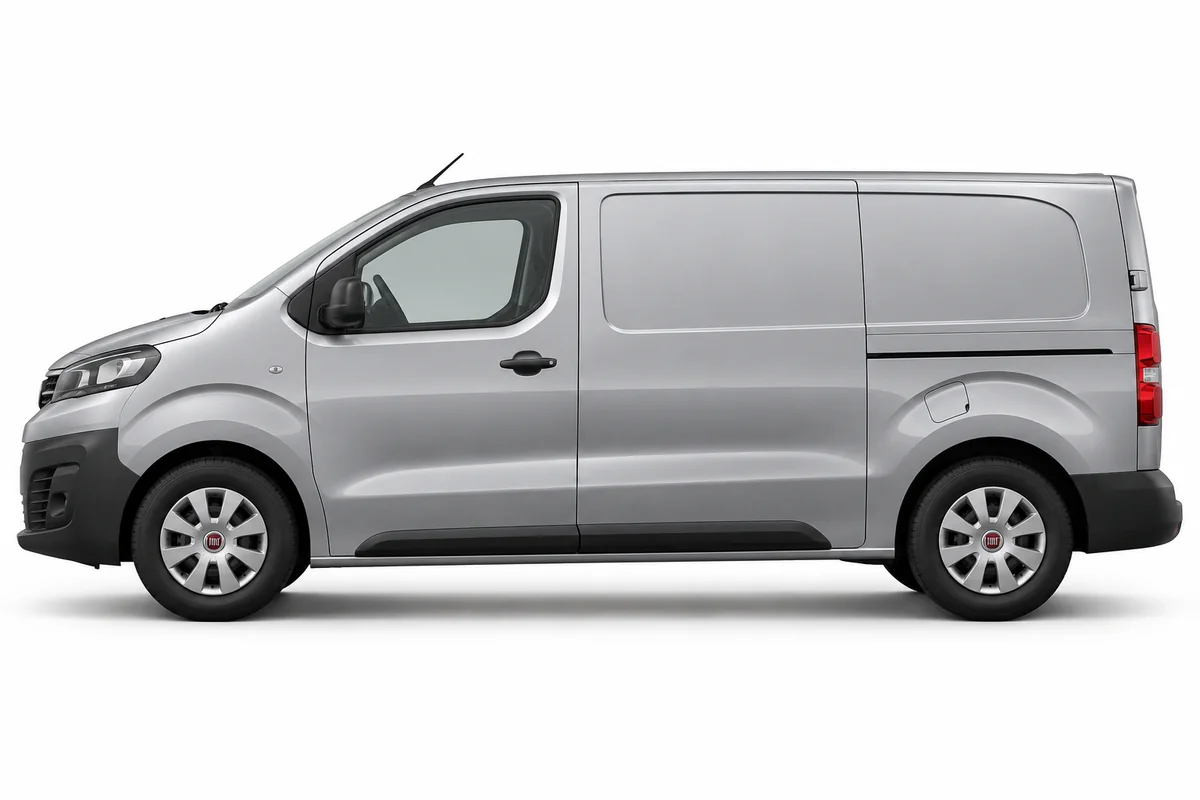 Illustrative side view of Fiat Scudo; model year and body style may differ