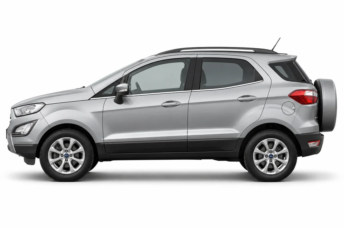 Illustrative side view of Ford Ecosport; model year and body style may differ