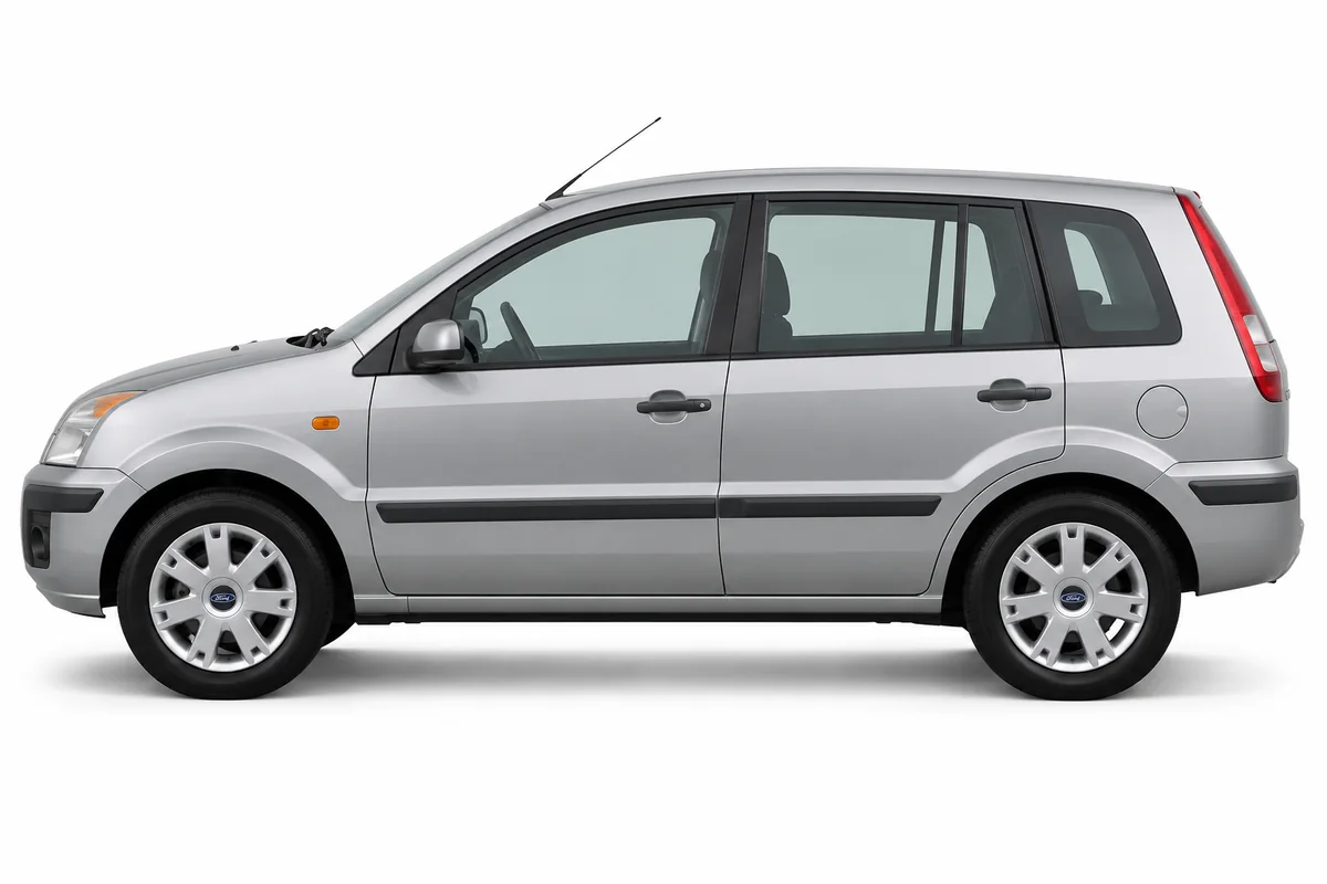 Illustrative side view of Ford Fusion; model year and body style may differ