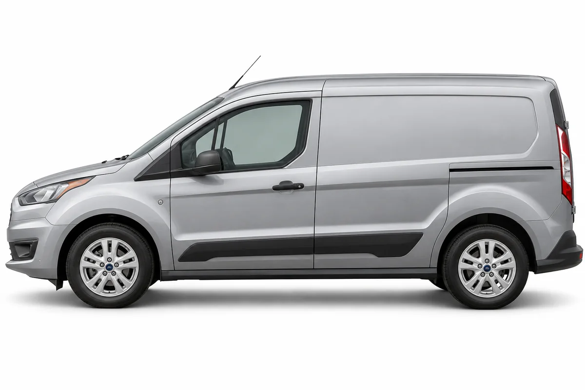 Illustrative side view of Ford Transit Connect; model year and body style may differ