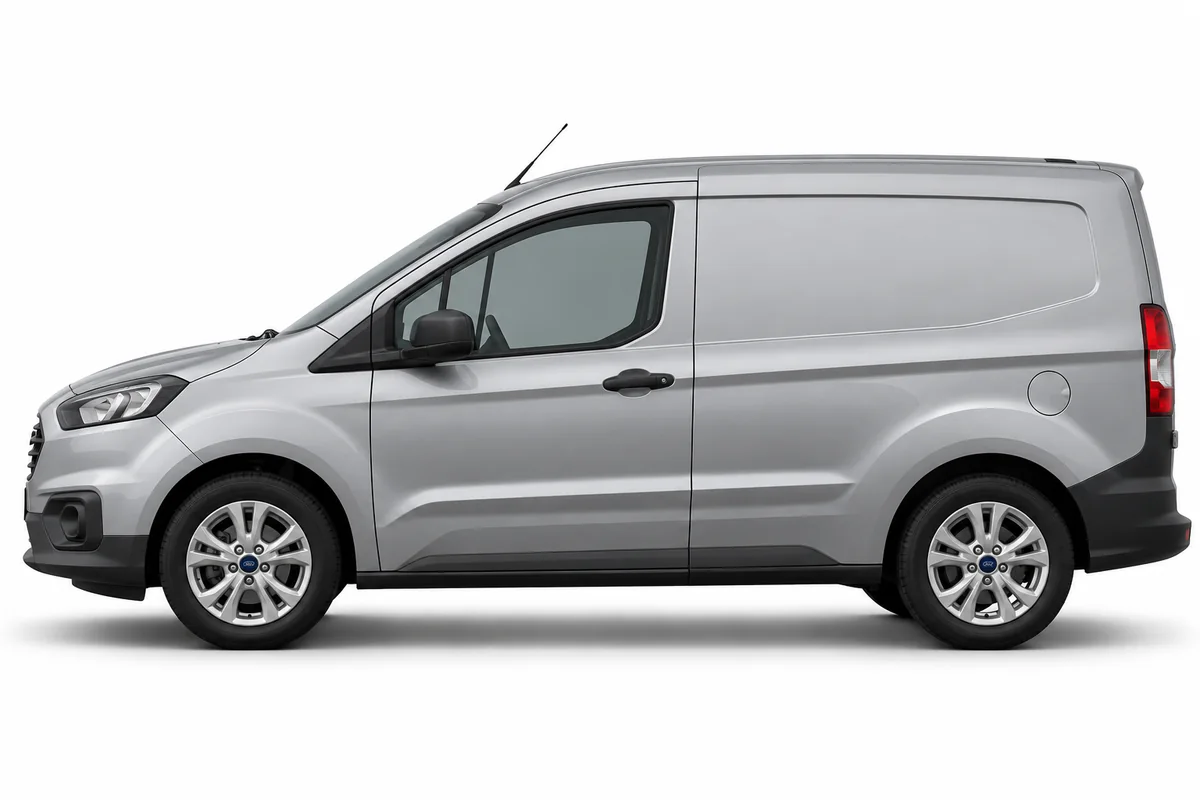 Illustrative side view of Ford Transit Courier; model year and body style may differ