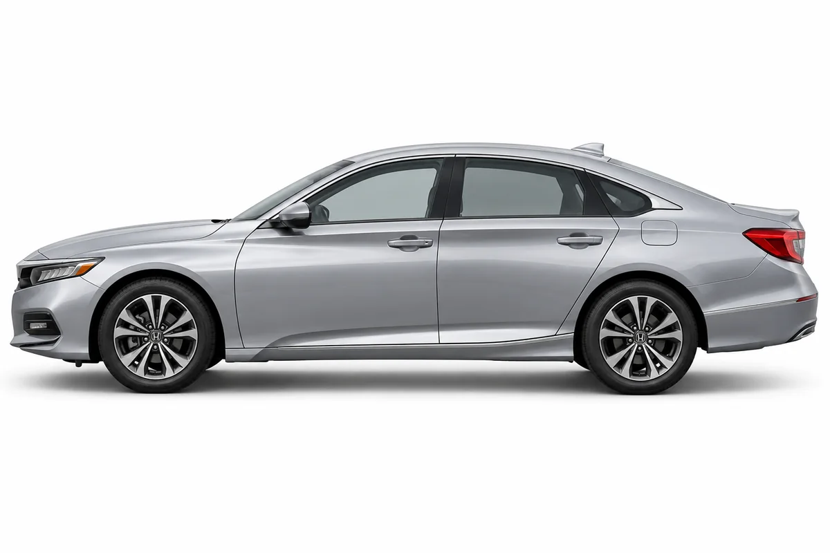 Illustrative side view of Honda Accord; model year and body style may differ