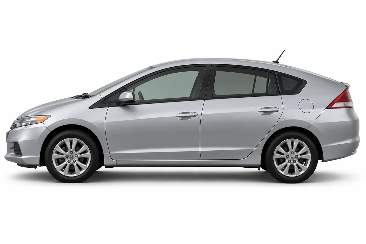 Illustrative side view of Honda Insight; model year and body style may differ