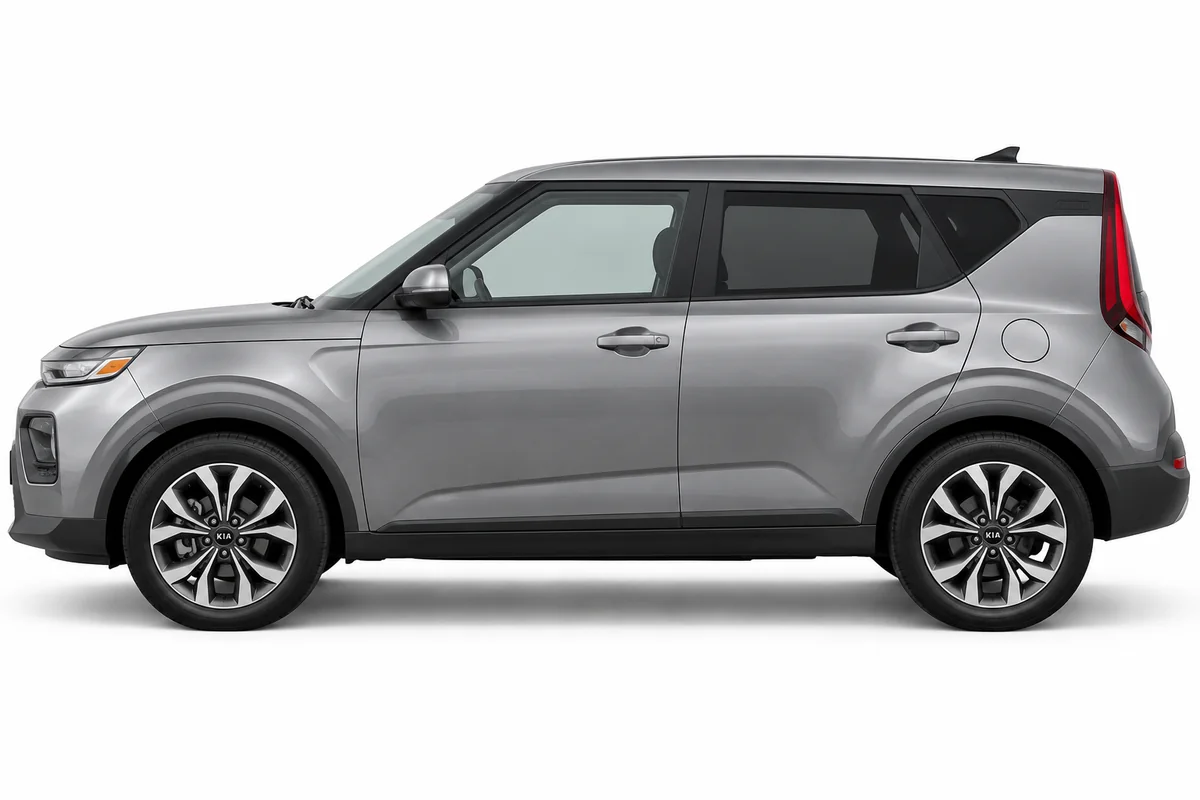 Illustrative side view of Kia SOUL; model year and body style may differ