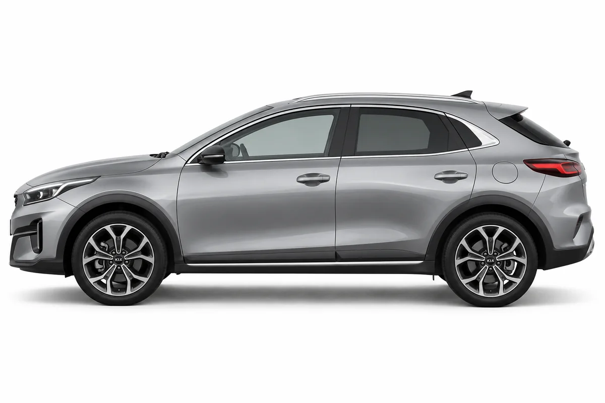 Illustrative side view of Kia XCeed; model year and body style may differ