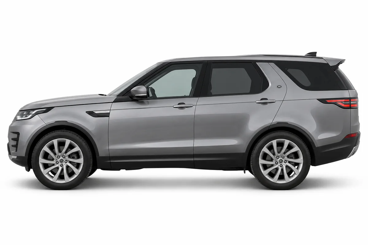 Illustrative side view of Land Rover Discovery; model year and body style may differ