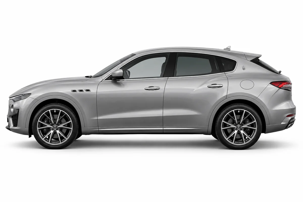 Illustrative side view of Maserati Levante; model year and body style may differ