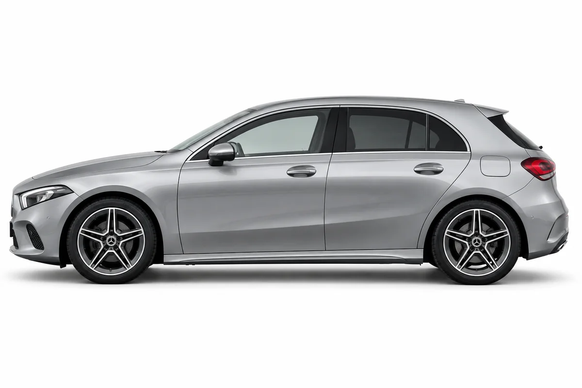 Illustrative side view of Mercedes-Benz A Class; model year and body style may differ