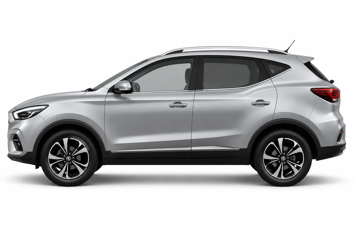 Illustrative side view of MG ZS; model year and body style may differ