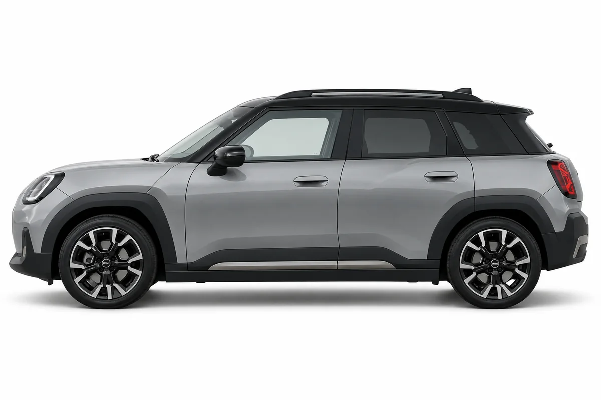 Illustrative side view of MINI Aceman; model year and body style may differ