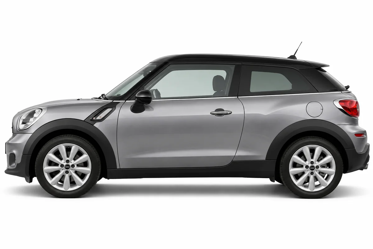 Illustrative side view of MINI Paceman; model year and body style may differ
