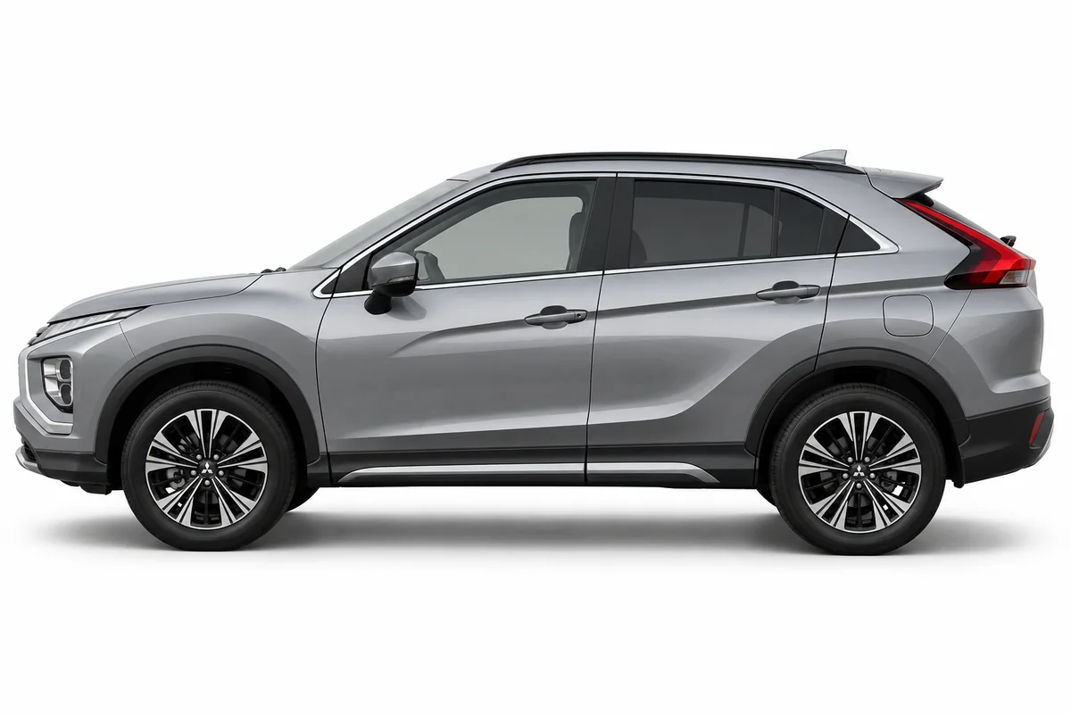 Illustrative side view of Mitsubishi Eclipse Cross; model year and body style may differ
