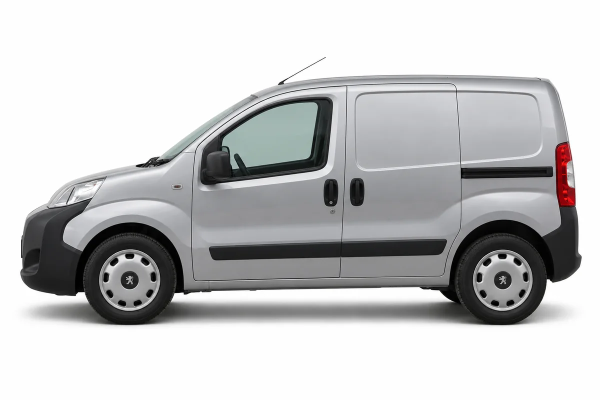Illustrative side view of Peugeot Bipper; model year and body style may differ