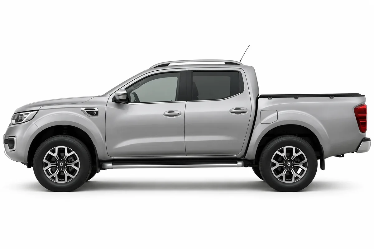 Illustrative side view of Renault Alaskan; model year and body style may differ