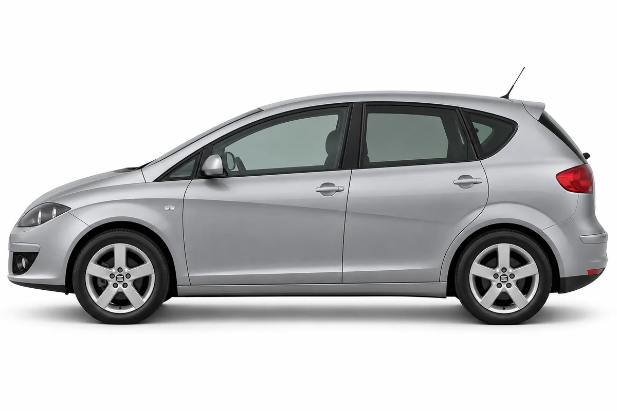 Illustrative side view of SEAT Altea; model year and body style may differ