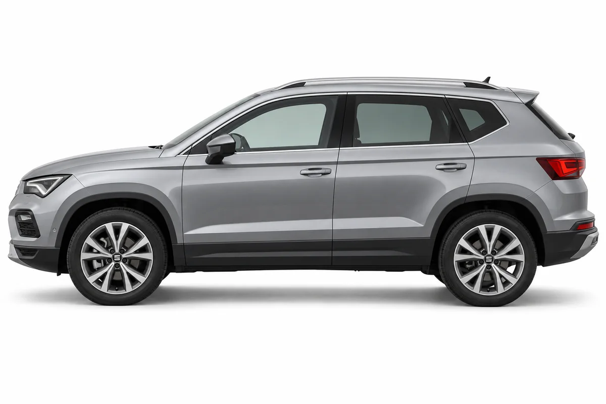 Illustrative side view of SEAT Ateca; model year and body style may differ
