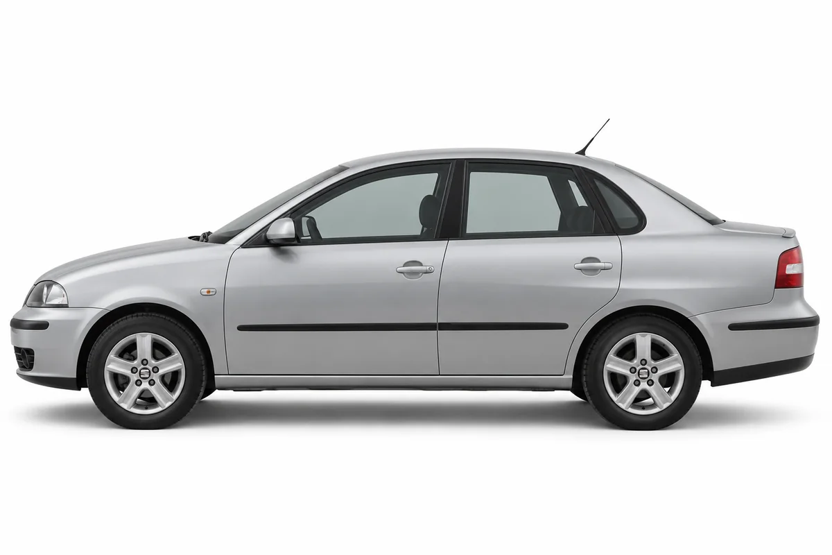 Illustrative side view of SEAT Cordoba; model year and body style may differ