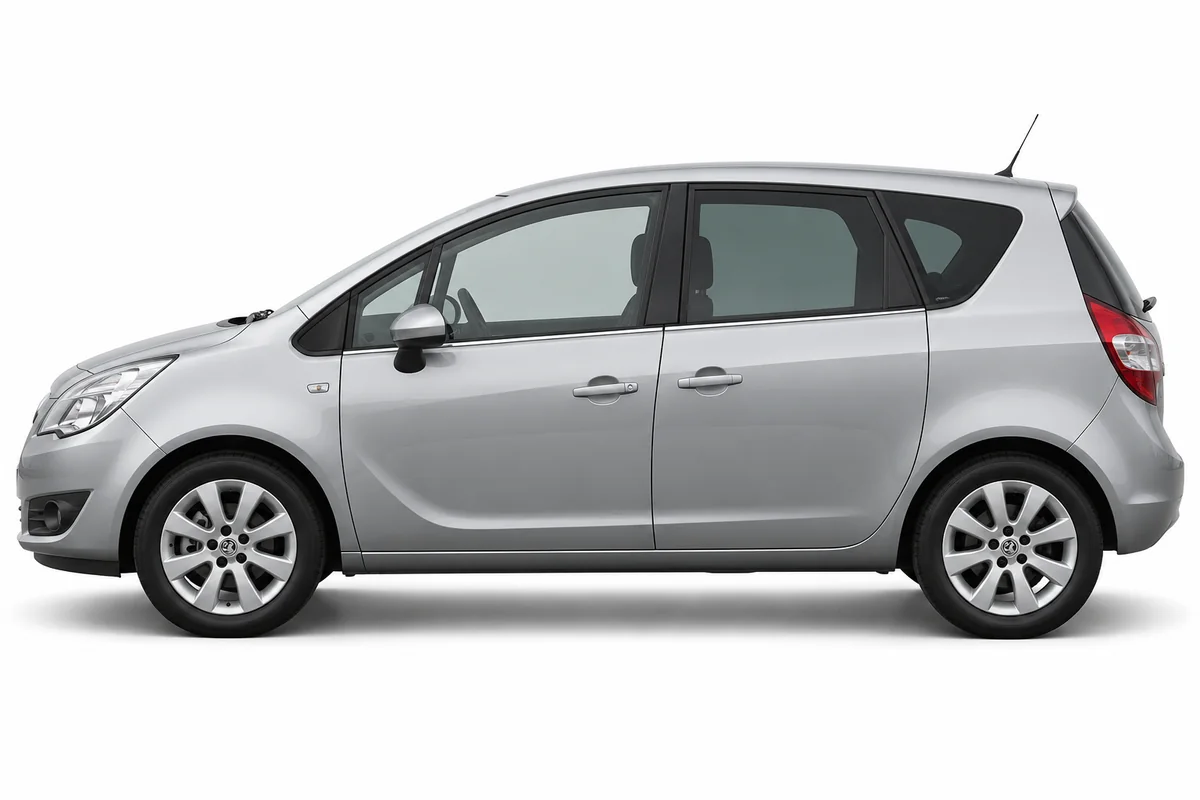 Illustrative side view of Vauxhall Meriva; model year and body style may differ