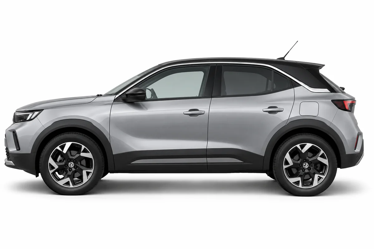 Illustrative side view of Vauxhall Mokka; model year and body style may differ