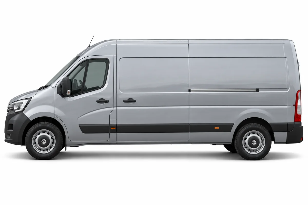 Illustrative side view of Vauxhall Movano; model year and body style may differ
