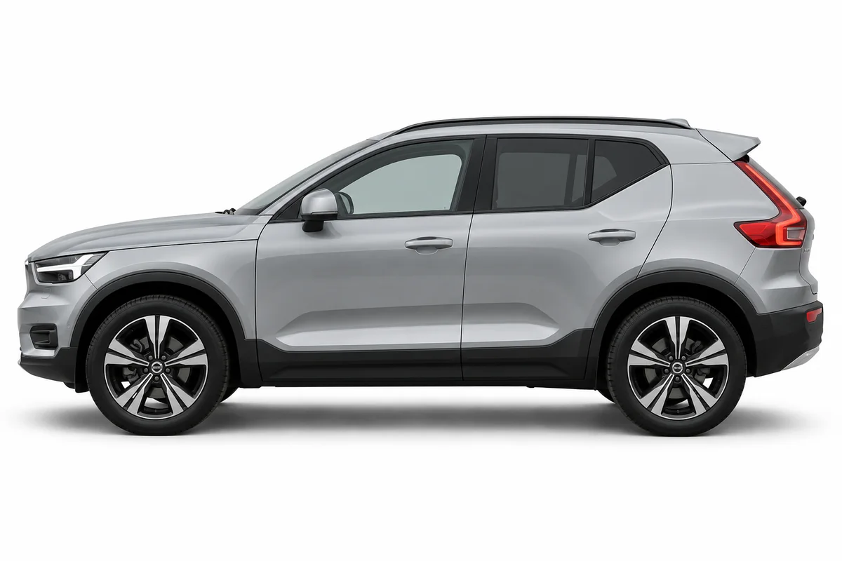 Illustrative side view of Volvo XC40; model year and body style may differ