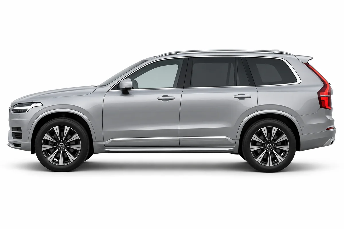 Illustrative side view of Volvo XC90; model year and body style may differ